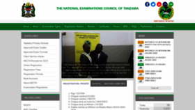 What Necta.go.tz website looked like in 2020 (3 years ago)