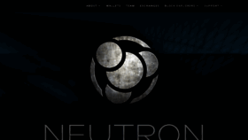 What Neutroncoin.com website looked like in 2020 (3 years ago)