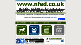 What Nfed.co.uk website looked like in 2020 (3 years ago)