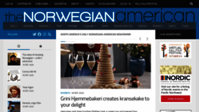 What Norwegianamerican.com website looked like in 2020 (3 years ago)