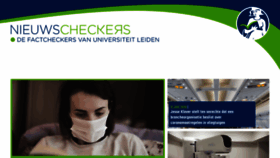 What Nieuwscheckers.nl website looked like in 2020 (3 years ago)