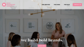 What Nice-branding.com website looked like in 2020 (3 years ago)