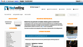 What Nedveiling.nl website looked like in 2020 (3 years ago)