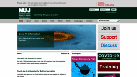 What Nuj.org.uk website looked like in 2020 (3 years ago)