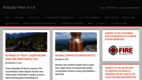 What Nobodyhikesinla.com website looked like in 2020 (3 years ago)