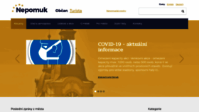 What Nepomuk.cz website looked like in 2020 (3 years ago)