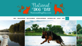 What Nationaldogday.com website looked like in 2020 (3 years ago)
