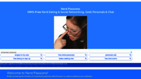 What Nerdpassions.com website looked like in 2020 (3 years ago)