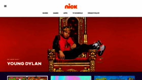 What Nickelodeon.com website looked like in 2020 (3 years ago)
