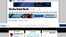 What Notices.nzherald.co.nz website looked like in 2020 (3 years ago)