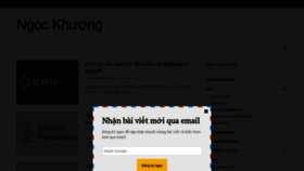 What Ngockhuong.com website looked like in 2020 (3 years ago)