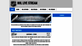 What Nhl-stream.com website looked like in 2020 (3 years ago)