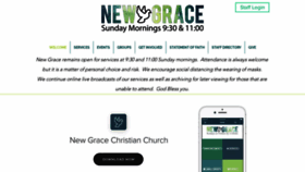 What Newgracechristian.org website looked like in 2020 (3 years ago)