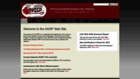 What Ngsp.org website looked like in 2020 (3 years ago)