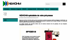 What Newohm.com website looked like in 2020 (3 years ago)