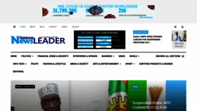 What Nigeriannewsleader.com website looked like in 2020 (3 years ago)