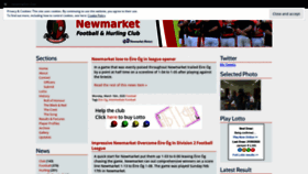 What Newmarketgaa.com website looked like in 2020 (3 years ago)