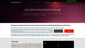 What Nazevfirmy.cz website looked like in 2020 (3 years ago)