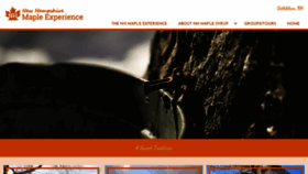 What Nhmapleexperience.com website looked like in 2020 (3 years ago)