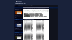 What Namen-verzeichnis.de website looked like in 2020 (3 years ago)