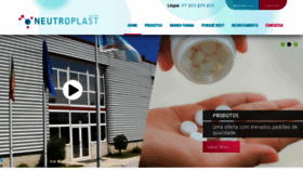 What Neutroplast.com website looked like in 2020 (3 years ago)