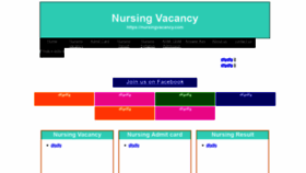 What Nursingvacancy.com website looked like in 2020 (3 years ago)