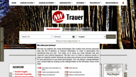 What Nw-trauer.de website looked like in 2020 (3 years ago)