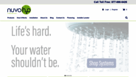 What Nuvoh2o.com website looked like in 2020 (3 years ago)