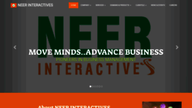What Neerinteractives.com website looked like in 2020 (3 years ago)