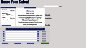 What Nameyoursalon.com website looked like in 2020 (3 years ago)