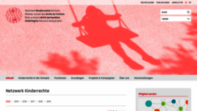 What Netzwerk-kinderrechte.ch website looked like in 2020 (3 years ago)