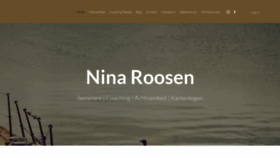 What Ninaroosen.com website looked like in 2020 (3 years ago)