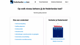 What Nederlandsetaaltest.nl website looked like in 2020 (3 years ago)