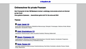 What N-heydorn.de website looked like in 2020 (3 years ago)