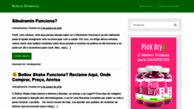 What Noticiadinamica.com.br website looked like in 2020 (3 years ago)