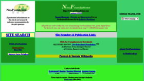 What Newfoundations.com website looked like in 2020 (3 years ago)