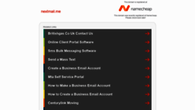 What Nextmail.me website looked like in 2020 (3 years ago)