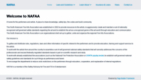 What Nafaa.org website looked like in 2020 (3 years ago)