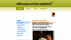What Nieplitzhof.de website looked like in 2020 (3 years ago)