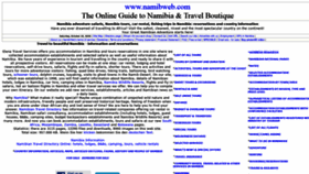 What Namibweb.com website looked like in 2020 (3 years ago)