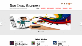 What Newindiasolutions.com website looked like in 2020 (3 years ago)