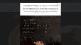 What Neocoffeebar.com website looked like in 2020 (3 years ago)