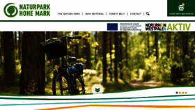 What Naturpark-hohe-mark.de website looked like in 2020 (3 years ago)