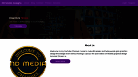 What Ndmediadesigns.com website looked like in 2020 (4 years ago)