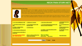 What Neckpainstory.net website looked like in 2020 (3 years ago)