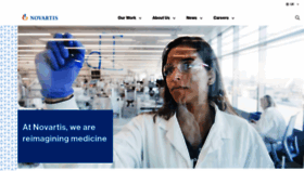What Novartis.co.uk website looked like in 2020 (3 years ago)