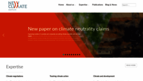 What Newclimate.org website looked like in 2020 (3 years ago)