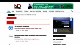 What Ndangira.net website looked like in 2020 (3 years ago)