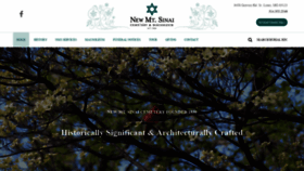 What Newmtsinaicemetery.org website looked like in 2020 (3 years ago)