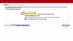 What Nbstudenthealthportal.rutgers.edu website looked like in 2020 (3 years ago)